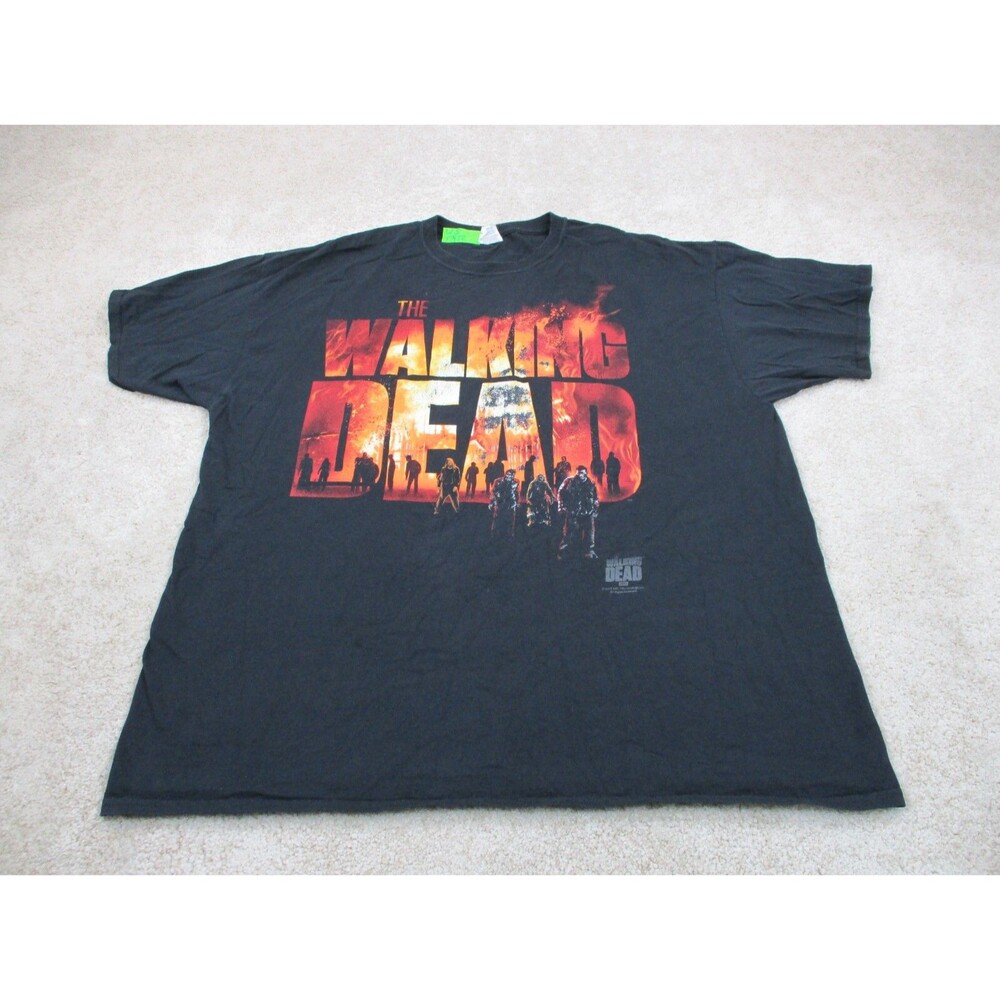 The Walking Dead Shirt Mens 2XL XXL Black Graphic Print Zombie Apocalypse 2013